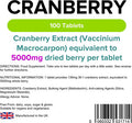 Lindens Cranberry Juice 5000mg Tablets - 100 Pack - Easy Way to Work Cranberry Into Your Day, Rich in Polyphenols & Antioxidants, Popular with Women - UK Manufacturer, Letterbox Friendly