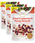 Salad Pizazz! Almond Toppings, Honey Roasted with Cranberries - Snack Mix and Salad Topping Resealable Bag(Package May Vary)- 3.5 Ounce (Pack of 3)