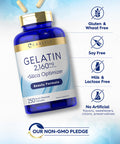 Carlyle Gelatin 2160 Mg | With Silica Optimizer | 250 Capsules | Non-Gmo, And Gluten Free Supplement