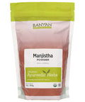 Banyan Botanicals Manjistha Powder, 1 Pound - Usda Organic - Rubia Cordifolia - Cleanses The Blood & Lymph - Ayurveda