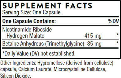 Thorne Niacel 400 - Nicotinamide Riboside Supplement - Support Healthy Aging, Cellular Energy Production, And Sleep-Wake Cycle - Nsf Certified For Sport - Gluten - 60 Capsules - 60 Servings