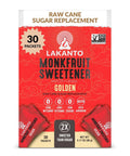 Lakanto Classic Monk Fruit Sweetener with Erythritol Sweetener Packets - White Sugar Replacement, Zero Net Carbs, Calories, Sweeten on the Go, Coffee, Lemonade, Tea, Desserts - Classic (3g - 30 Count)
