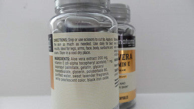 2 Pack Special of Mason Natural Aloe Vera & Vitamin E - 60 caps per Bottle
