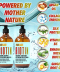 Pure Nature Lux Spa Biotin Shampoo and Conditioner Set and Hair Mask Sulfate Deep Treatment with Morrocan Argan Oil Helps with Hair Growth Hydrating Treatment for Dry Damaged Hair