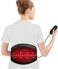 Snailax Heating Pad For Back Pain, Vibration Massage Belt With Adjustable Strap&3 Vibration Modes,3 Heat Setting&3 Timer Settings,Belly Wrap Belt For Cramps,Heating Pad For Women,Men(Black)