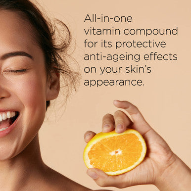 Healthspan Vitamin C Gel Face Cream (50ml) | Triple Source Vitamin C | Vitamins A & E | Hydrate & Boost Skin Radiance | Reduce Appearance of Fine Lines & Wrinkles | Support Collagen Formation | Vegan