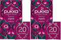 Pukka Organic Night Time Berry Herbal Tea with Chamomile, Echinacea, and Elderberry, Caffeine Free, 20 Total Tea Bags
