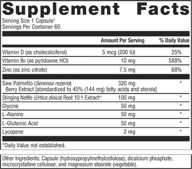 Metagenics Concentrated Ultra Prostagen - with Saw Palmetto Stinging Nettle & More - for Urinary Tract Health & Prostate Function - for Men's Health - 60 Capsules
