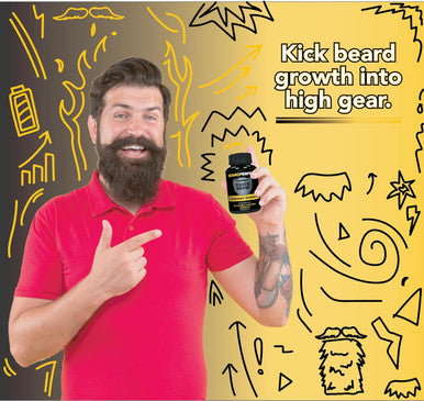 Thickgrow Bigbeard Gummies - Get A Stronger, Longer, Thicker Beard Growth Formula For Men With Biotin, B12, And 10+ Elite Beard-Building Vitamins Nutrients 60 Cherry Flavored Gummies