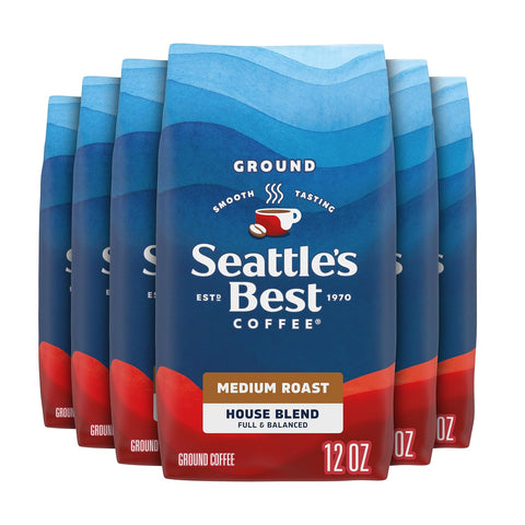 SeattleÃƒÂ¢Ã¢â€šÂ¬Ã¢â€žÂ¢s Best Coffee, Dark Roast Ground Coffee, 6th Ave Bistro, 100% Arabica, 3 Bags (12 oz Each)