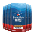 SeattleÃƒÂ¢Ã¢â€šÂ¬Ã¢â€žÂ¢s Best Coffee, Medium Roast Ground Coffee, Portside, 100% Arabica, 6 Bags (12 oz Each)