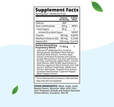 Herbal Clean SameDay Premium Detox Drink Dragon Fruit Flavor 32 Fl Oz