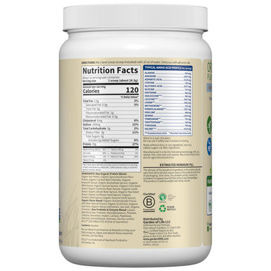 Garden of Life Vegan Protein Powder - Snickerdoodle Cookie - 20G Plant Protein Bcaas Probiotics & Digestive Enzymes - Gluten-Free Non-Gmo