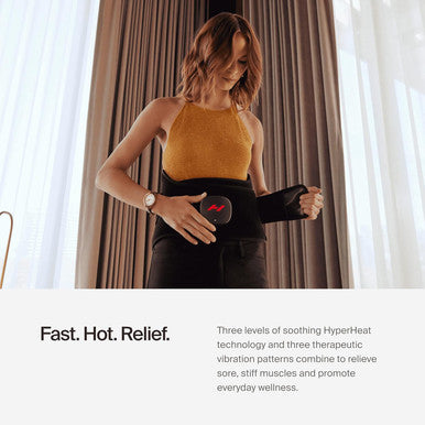 Hyperice Venom 2 Back Wrap - Provides Advanced Heat + Vibration for Pain Soreness and Inflammation - FSA/HSA Eligible
