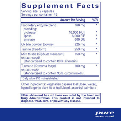 Pure Encapsulations Digestion GB 90 caps