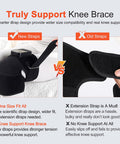 Klugpop Knee Massager With Heat For Pain Relief V5.0[2026 Upgraded] - Electric Cordless Heated Knee Brace With 6 Heat Levels And 3 Vibration Massage Mode For Men Women (Black ) 2Pack