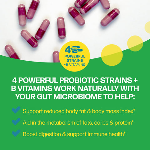 Culturelle Metabolism Weight Management With Slimbiotics Probiotic Capsules 30 Count Helps Safely Manage Weight - Promotes Healthy Metabolism And Physical & Mental Energy