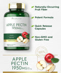 Carlyle Apple Pectin | 1950mg | 150 Capsules | Non-GMO & Gluten Herbal Supplement