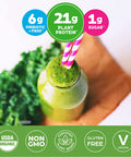 Orgain Organic Protein Greens Vegan Protein Powder Vanilla Bean 21g of Plant Based Protein Gluten NonGMO 1.94 Pound 1 Count Packaging May Vary