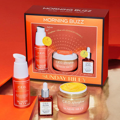 Sunday Riley Morning Buzz Vitamin C Brightening Trio Skincare Set
