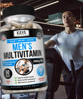 Kaya Naturals Multivitamin for Men Mens Prostate Multivitamin Multi Mineral Daily Supplement Pills for Men Supports Healthy Prostate Vitaminas para Hombres 60 Veggie Capsules