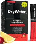 DryWater Electrolytes + Vitamins Hydration Packets, Raspberry Lemon 12 Pack | High Potassium, Low Sodium, Electrolytes Powder Drink Mix without Stevia - Real Organic Fruit, No Added Sugar, NSF Certified