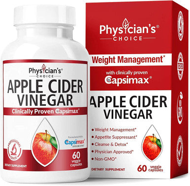 Probiotics 60 Billion CFU Apple Cider Vinegar Capsules for Weight Loss Support