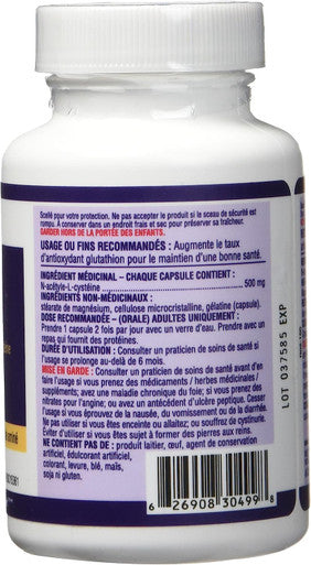Westcoast Naturals Amino Acid N-Acetyl-L-Cysteine Capsule, 500 mg