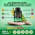 NUTRAHARMONY Organic Vitamin B Complex Drops & Mullein Leaf Extract Capsules