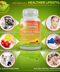 All Day Vegan Supplement Overall Health Support Vegan Whole Food Multivitamin With Iron Liposomal Vitamin C 1500Mg And Optimal Dim Diindolylmethane Plus Supplement 200Mg