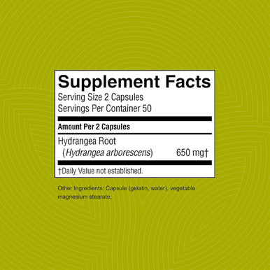 Nature'S Sunshine Hydrangea 100 Capsules 650mg of Pure Hydrangea Root Supports The Urinary System and Kidneys with its Natural Solvent Qualities
