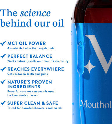 Mouthology Coconut Oil Pulling for Teeth and Gums 16oz
