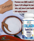 YUMMYVITE Collagen Types I & Iii - Collagen Pills, Supports Healthy Hair, Skin, Nails, Joints - Hydrolyzed Collagen Supplement, 60 Capsules
