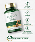 Carlyle Burdock Root | 1000 Mg | 200 Capsules | Non-Gmo And Gluten Free Formula | Traditional Herb Supplement | Arctium Lappa Ext