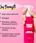 Marc Anthony Leave-In Conditioner Spray & Detangler, Grow Long Biotin - Anti-Frizz Deep Conditioner For Split Ends & Breakage - Vitamin E, Caffeine & Ginseng for Curly, Dry & Damaged Hair