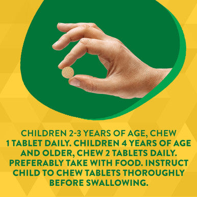 Nature'S Way Alive! Children'S Daily Chewable Multivitamin, Supports Growth & Development*, Orange & Berry Flavored, 120 Chewable Tablets