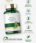 Carlyle Milk Thistle Supplement | 4375mg | 120 Capsules | High Potency Extract | Vegetarian Non-GMO Gluten