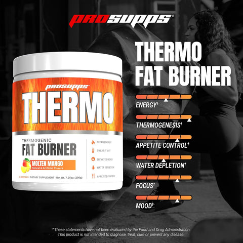 Prosupps Thermogenic Fat Burner Powder Spicy Rita - Weight Loss & Metabolism Booster Pre Workout Supplement For Women & Men - Supports Appetite Control & Boosts Energy - Gluten- - 25 Servings