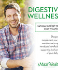 Maxi Health - Peppermint Oil with Ginger & Fennel Delayed Release Capsules - Digestion & Absorption Ingestible Dietary Supplement with Natural Essential Oil Ingredients - Digestive Health Support