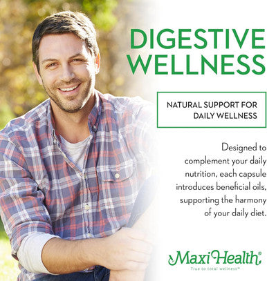 Maxi Health - Peppermint Oil with Ginger & Fennel Delayed Release Capsules - Digestion & Absorption Ingestible Dietary Supplement with Natural Essential Oil Ingredients - Digestive Health Support