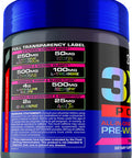 USN 3XT Power Pre-workout Powder for Men and Women, Nitric Oxide Supplement With L-Citrulline & Nitrosigine, Muscle Growth, Pumps, Vascularity, & Energy Drink Mix - 30 Serving (Tropical Vibes)