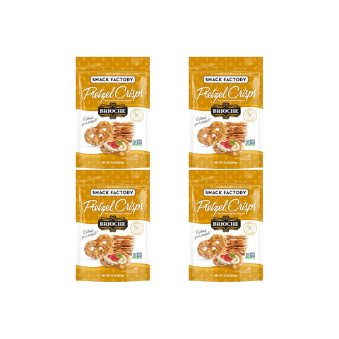 Snack Factory Pretzel Crisps Sea Salt & Cracked Pepper 7.2 Oz