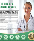 Nad Supplement, Nad Nicotinamide Riboside 900 Mg For Men And Women, Liposomal Nad+ Supplement With Nicotinamide Riboside, Resveratrol & Quercetin, Energy, Boost Nad+, 100 Capsules