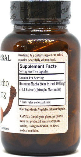 Huanarpo Macho 10:1 Extract - Bottled in Glass, Stearate & GMO Free!