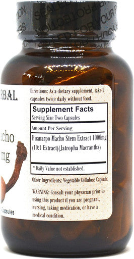 Huanarpo Macho 10:1 Extract - Bottled in Glass, Stearate & GMO Free!