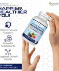 Immune Support Supplement 10 In 1 Elderberry, Echinacea, Vitamin D, Vitamin C 1000Mg & Zinc Supplement - Take Charge Of Your Health With Immune Booster For Adults - 60 Vitamins Capsules