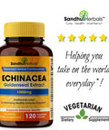 Echinacea Goldenseal 1000 Mg Immune System Support Respiratory Response Inflammatory Response Supplement120 Vegetarian Capsules