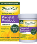 MegaFood Baby & Me 2 Prenatal Probiotic - Vegetarian Pregnancy Prebiotics And Probiotics For Women Digestive Health & Immune Support With Vitamin B6 For Morning Sickness Relief - 30 Capsules