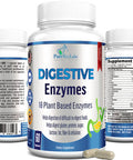 YUMMYVITE Digestive Enzymes - 18 Plant-Based Enzymes - Helps Digestion Of Difficult-To-Digest Foods Including Lactose, Gluten, Beans, Broccoli, Meat, Fat & Sugar - Stops Bloating, Gas & Reflux - 60 Capsules