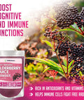 Xprs Nutra Elderberry Juice Powder - Elderberry Powder Organic Fruit Juice Mix - Powdered Elderberries Supplement Rich In Vitamins A And C (8 Oz)